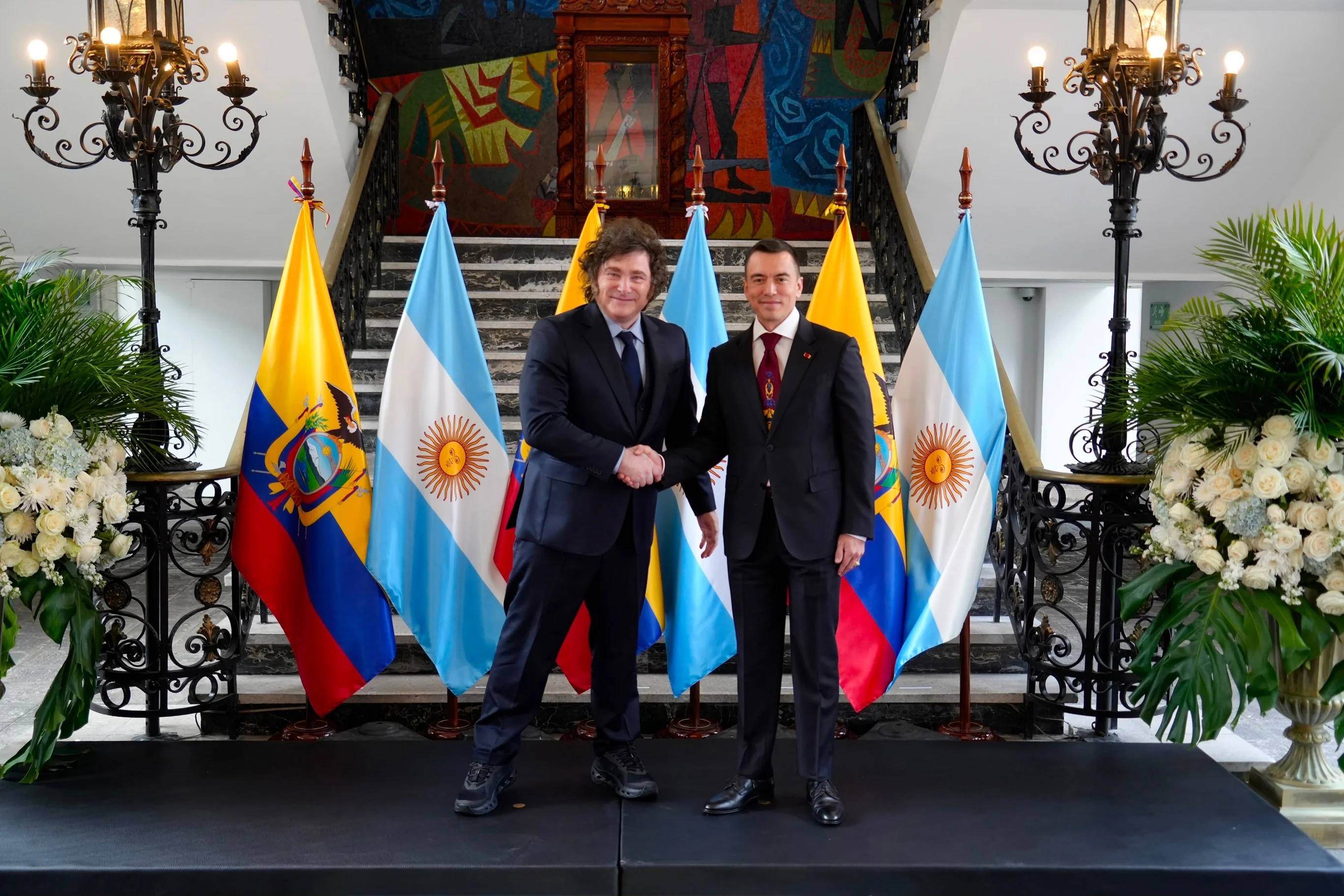 Milei y Noboa en Ecuador