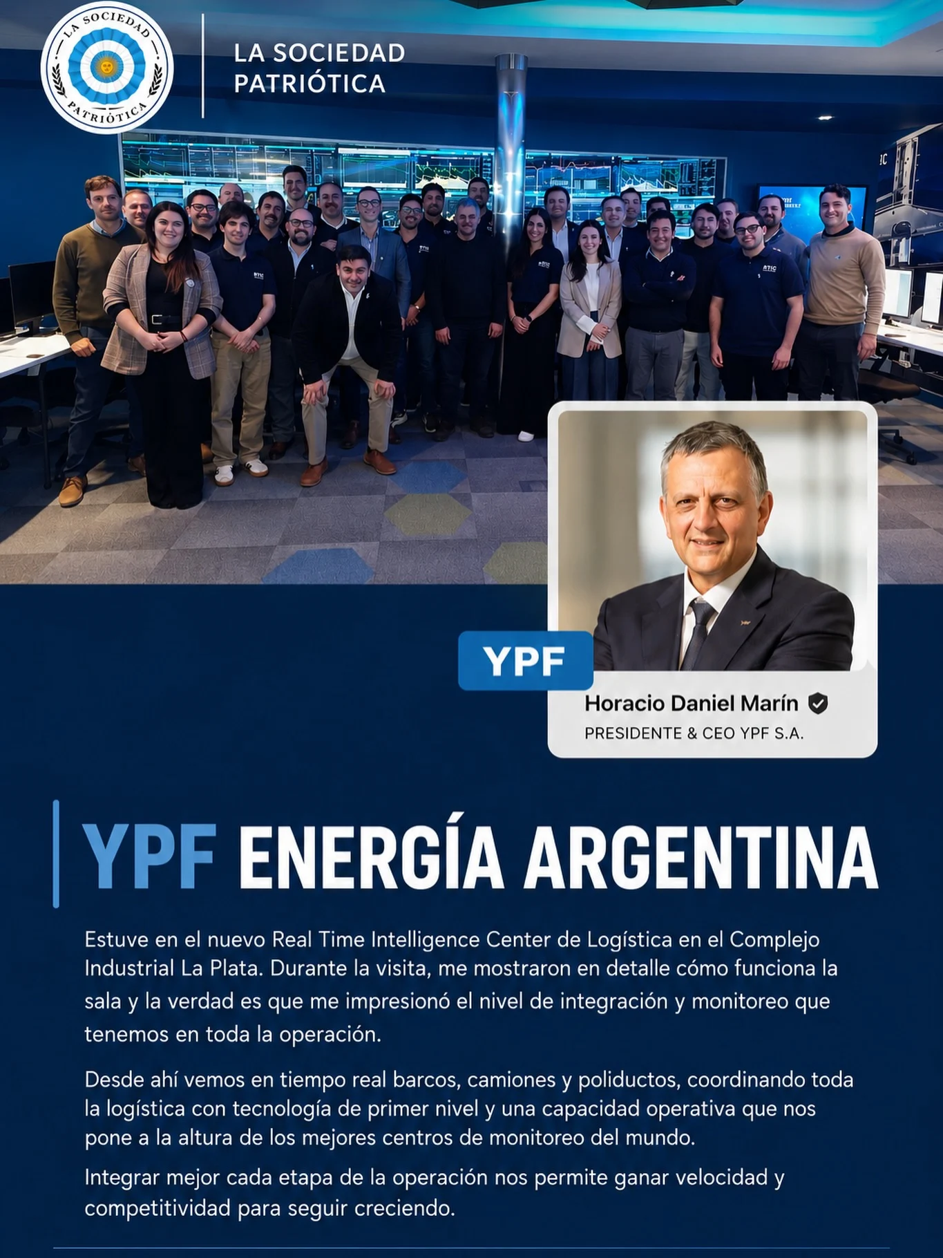YPF Energía Argentina: Real Time Intelligence Center